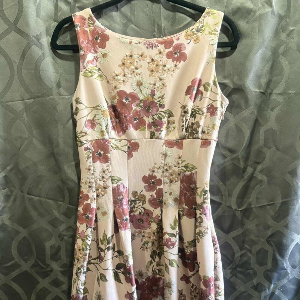 Floral Fit & Flare Dress | Sleeveless Spring/Summer Dress | Size 6